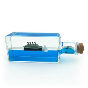 Adorno Creativo de Acrílico con Forma de Crucero Flotante, Pisapapeles Líquido, Juguete de Escritorio, Adorno Único con Forma de <span class=keywords><strong>Barco</strong></span> Iceberg - Product Image 3