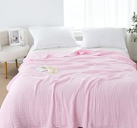 Couverture de lit en gaze de mousseline à six couches 150*200cm, personnalisable, en pur coton, épaissie, grande serviette de bain, transfrontalière