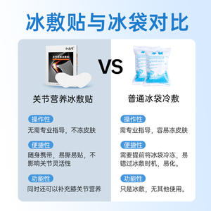 แผ่นไฮโดรเจลเย็นสำหรับข้อต่อ ยืดหยุ่น ระบายอากาศได้ดี 8 ชิ้น บรรเทาอาการปวดสำหรับเล่นกีฬา ใช้ได้ทั้งชายและหญิง ด้วยกลูโคซามีนและผงเมนทอล - Product Image 4