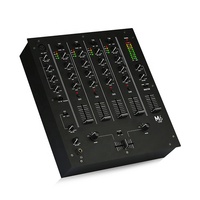 Console de mixage DJ USB 6 canaux M6, élégante et professionnelle, avec égaliseur 3 bandes/gain/mesure LED sur chaque canal