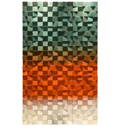 Personnalisé Bali Envies Paramétrique Intérieur Décor À La Maison Artisanat Art Pièces Gravé En Bois Floral Sculpté Bois Mur Art Panneau