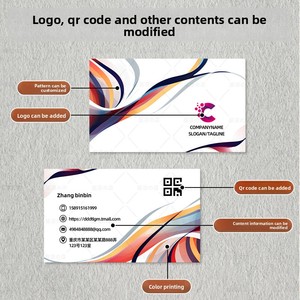 Tarjetas de Visita de Papel Especial, Personalizadas, de Alta Gama, Diseño <span class=keywords><strong>en</strong></span> Papel de Algodón, para Empresas, Abogados, con Código QR, Impresión Pequeña - Product Image 4