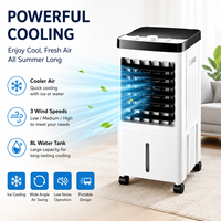 Ventilateur rafraîchisseur d'air évaporatif portable Airwens avec réservoir d'eau de 8L et 10L, économie d'énergie, purification de l'air, ventilateur de refroidissement pour la maison