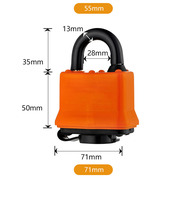 Ensemble de cadenas multifonctionnels à clé identique pour la sécurité des portails, clôtures et jardins