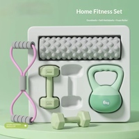Ensemble d'haltères en fonte pour femmes, haltères souples, rouleau en mousse, bande de résistance et gants en PVC personnalisés pour l'exercice à domicile