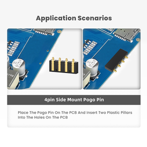 Connettore Pogo Pin a 4 PIN con Montaggio Laterale, Passo <span class=keywords><strong>2</strong></span>.0mm, Corsa 1.3mm - SMT per Sensori Smart Home - Product Image 5