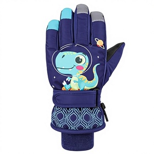 Gants d'hiver imperméables et rembourrés en peluche pour garçons, idéaux pour le sport, la conduite et le snowboard – Vente en gros - Product Image 2