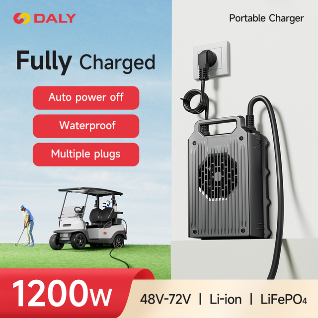 1200W 48V DC Portable Industrial Electric Lithium Ion Battery Charger