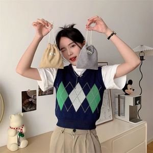 Solid Color Corduroy Woven Label Storage Jewelry With <b>Drawstring</b> <b>Makeup</b> Pouch <b>Bag</b> - Product Image 6