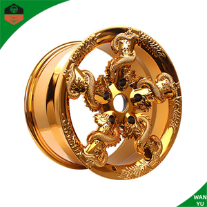 Venta Especial: Rines Personalizados de Aleación Dorada para Autos de Pasajeros, en Forma de Dragón Dorado, de 15, 16, 17, 18, 19, 20, 21 y 22 Pulgadas - Product Image 1