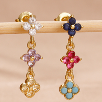 Agent de dropshipping Shopify pour les États-Unis, l'Australie et l'UE, fournisseur mondial 1688, dropshipping DDP, commande exécutée en 24h, boucles d'oreilles en zircon
