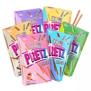 มัทฉะวานิลลาบลูเบอร์รี่ชีสสตรอเบอร์รี่นมช็อกโกแลต Glico <span class=keywords><strong>Pretz</strong></span> Cookie Bar 45g - Product Image 1