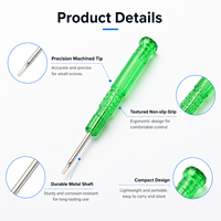 Destornillador Mini de Precisión de 75mm para Reparación de Relojes, 1.6mm 2.0mm 2.5mm 3.0mm, Eje de Acero al Carbono, Suministro al por Mayor OEM