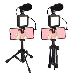 Nhà Máy Vlog Thiết Bị Studio Podcast Điện Thoại Thông Minh Video Kit Với Ghi Âm Microphone Đèn Led Cho Youtube Vlogger - Product Image 2