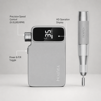Perceuse à ongles rechargeable 7800mAh 35000RPM, haute puissance, lime électrique professionnelle sans fil, machine de manucure et pédicure pour salon, outil de nail art