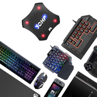 Boîtier convertisseur pour manettes de jeu Switch, Xbox, PS4, PS3 avec adaptateur clavier et souris