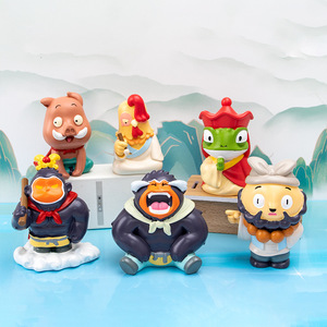 Yu Mo Craft Xiaolangshan Monster Blind Box figuritas resina juguetes coleccionables decoraciones de escritorio 6 uds Set - Product Image 2