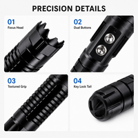 Modul Laser Biru ZhonNa 450nm, Penunjuk Laser Jarak Jauh 10KM, Peralatan Laser Isi Ulang USB untuk Penunjuk Bintang Luar Ruangan
