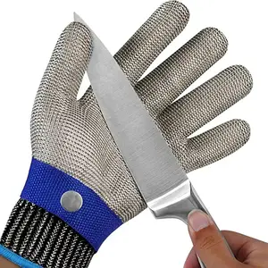 Steel Metal Wire Latest Material Cutting Gloves Level 9 Upgraded Anti Cutting Gloves Stainless Steel Cut Resistant Work Gloves