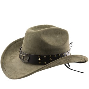 Chapeau de cowboy vintage en daim de <span class=keywords><strong>vache</strong></span>, style ethnique, pour homme et femme, imprimé sérigraphié, grand bord, 100 % polyester, idéal pour l'hiver - Product Image 5