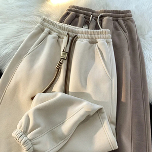 Vendita calda <span class=keywords><strong>pantaloni</strong></span> <span class=keywords><strong>della</strong></span> <span class=keywords><strong>tuta</strong></span> foderati in pile di nuovo stile <span class=keywords><strong>pantaloni</strong></span> <span class=keywords><strong>della</strong></span> <span class=keywords><strong>tuta</strong></span> a doppia vita in cotone a gamba dritta - Product Image 2