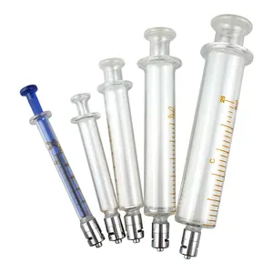 Tomada De Fábrica Profissional Cilindro De Agulha De Vidro Metal Ruhr Cabeça Resistente à Corrosão Booster Dispensing Barrel Cylinder