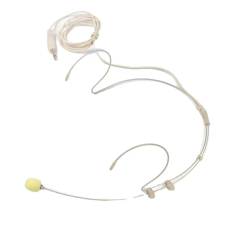 HM-4026 Microphone Wired Professional Skin Color Headband Mic for Wireless Bodypack or Mixer