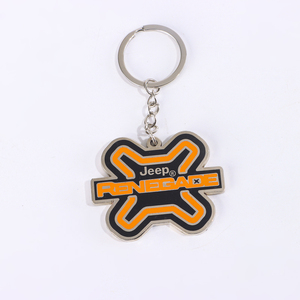 <span class=keywords><strong>Porte</strong></span>-clés en métal de style dessin animé, plusieurs modèles, avec pendentif, pour les boutiques de souvenirs de zoo et les remplissements de sacs cadeaux pour fêtes d'enfants - Product Image 1