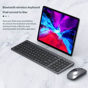 Benutzer definierte drahtlose Tastatur Schlanke wiederauf ladbare numerische Metall tastatur für Computer-Laptop - Product Image 2