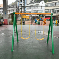 Ensemble de balançoires en plastique pour enfants, équipement de terrain de jeu extérieur, balançoire extérieure à deux places pour enfants, parcs et centres de jeux
