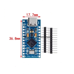 Pro Micro utiliza Atmega32U4 con su propio actualizador USB, microcontrolador de 5V y 16M para módulo de placa de desarrollo con bootloader. - Product Image 3
