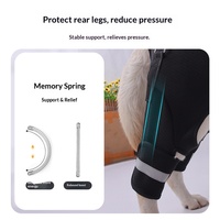 Sangle d'assistance portable et durable pour la levée des pattes arrière des chiens âgés ou handicapés – Ceinture de traction pour animaux de compagnie pour la marche en extérieur et les voyages
