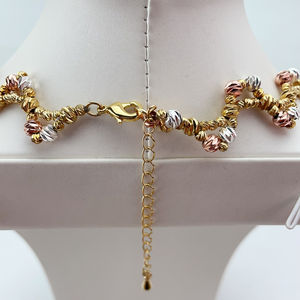 Conjuntos de Joyería de Oro de Dubái, Collar Africano para Novia, Pendientes, Anillo, Pulsera, Conjunto de Joyería de Boda para Mujer de Arabia Saudita, FHK21372 - Product Image 3