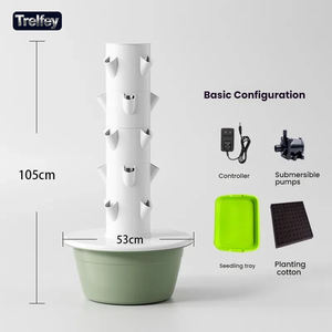 Kit de démarrage complet pour jardin hydroponique à domicile avec pompe et pots en filet, montage facile pour débutants et familles - Product Image 3