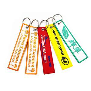 2025 Custom Double Side High QUality Embroidered Keychain Metal Material <b>Ring</b> for Giveaways and Promotions - Product Image 2