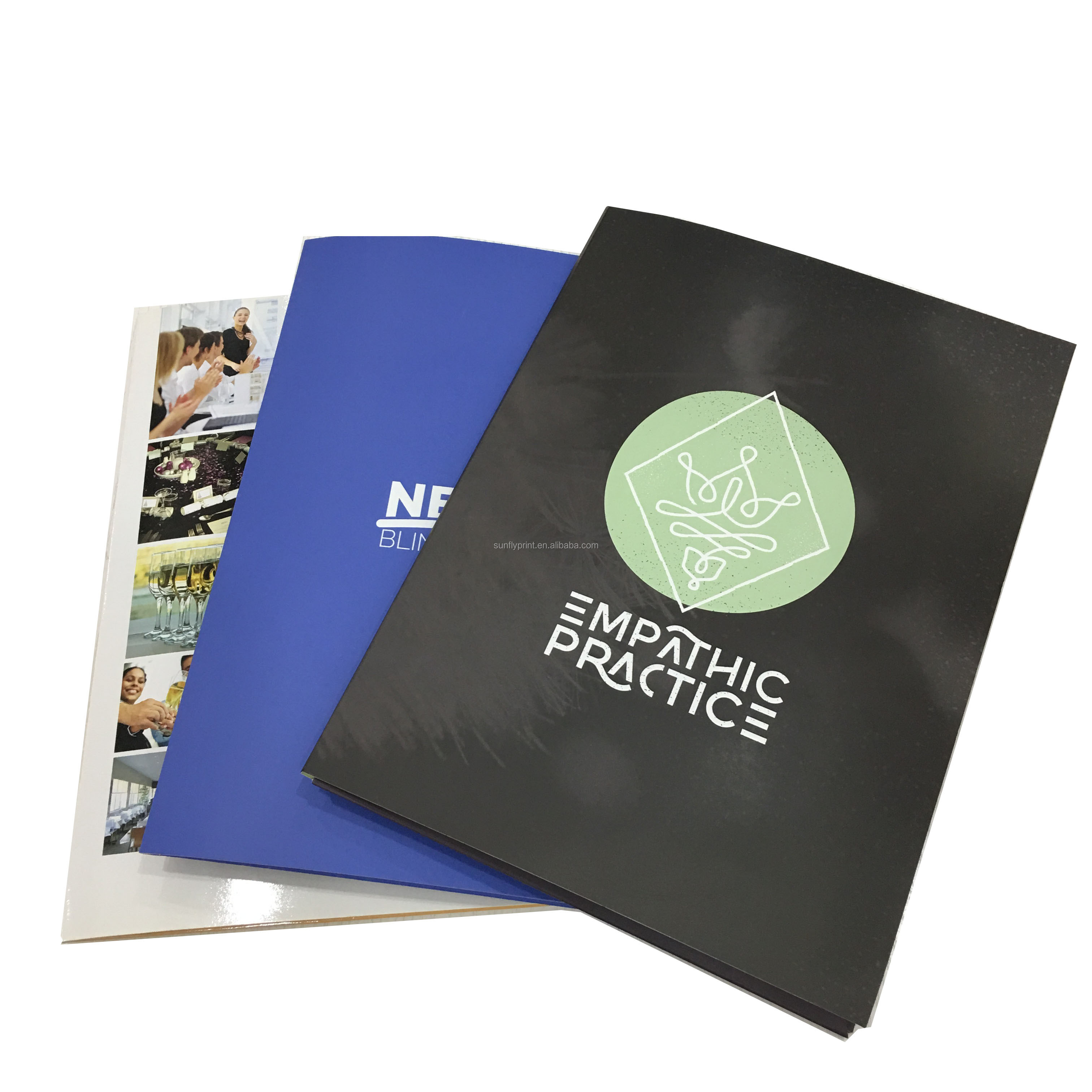 Высококачественная Заводская индивидуальная папка для документов, печать, изготовление тисненой бумаги, папка для документов формата А4, печать