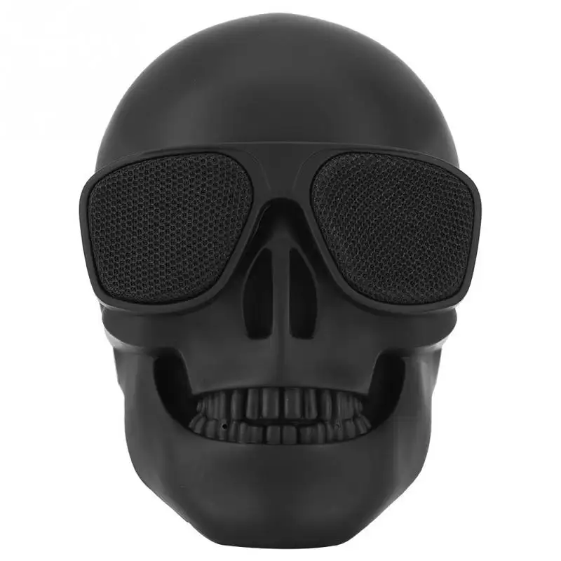 Creative wireless skeleton portable speaker smart woofer mini outdoor speaker karaoke skull head lightweight speaker