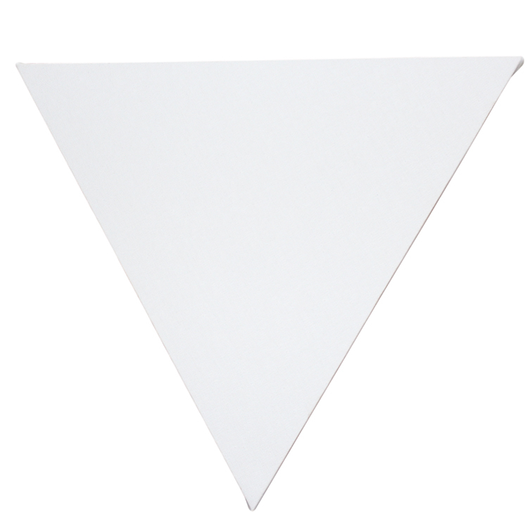 Haute Qualité Mini Affichage Triangle Forme MDF Enfants Toile Tendue Vierge Peintures