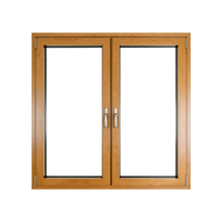 Fenêtres à battants modernes à cadre en bois, écoénergétiques, avec verre trempé, pour climats nordiques, idéales pour chambres et appartements