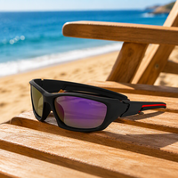 Lunettes de soleil sport polarisées sur mesure, monture ovale intégrale, verres PC, style rétro, pour hommes et femmes, idéales pour le cyclisme, la course et la conduite