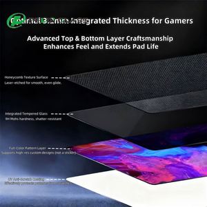 Ultra Smooth Tempered Glass Gaming Mouse <b>Pad</b> for FPS <b>Games</b> - Felix Glass - Product Image 2