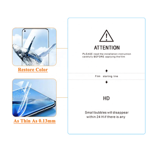Venta al por mayor Ultra Clear TPH hoja de película de corte suave de bajo precio 3D radiante cobertura completa teléfono Protector de pantalla fácil de instalar sensación suave - Product Image 2