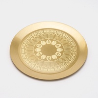 Sous-verres de luxe en laiton CHENLANG – Réutilisables, résistants à la chaleur, antidérapants, couleur personnalisable, épaisseur 4 mm, tapis de table décoratifs