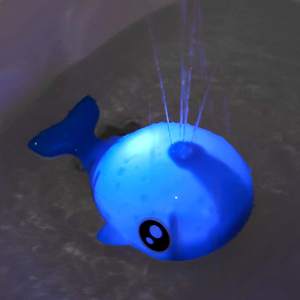 Balina indüksiyon sprey su oyuncak bebekler için LED ışık otomatik plastik indüksiyon yağmurlama ile bebek banyo oyuncakları - Product Image 2