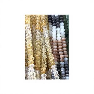 ต่างหูแฟชั่นทำมือประดับลูกปัดหลากสีขนาด 6-8 มม. พร้อมเชือก สำหรับงานปาร์ตี้ งานแต่งงาน ของขวัญปีใหม่ - Product Image 1