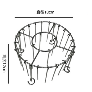 Support vertical rond pour barbecue Kim Hyun en acier inoxydable, porte-épingle à brochettes 24 emplacements pour friteuse à air, four et outils de barbecue - Product Image 5