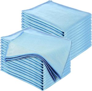 Chiffon de nettoyage pour lunettes en microfibre de haute qualité, sans peluches, réutilisable, sans traces, pour lunettes, fenêtres, miroirs, écrans - Product Image 1