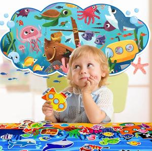 Dayanıklı 70 adet çift kalın çiftlik keçe kurulu hikaye seti keçe duvar aktivite kurulu meşgul kurulu hikaye seti duvar asılı bebekler için - Product Image 4