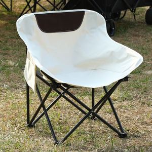 Custom Logo Portable <b>Camping</b> Backrest Direct Manufacturer Supply Modern Design Outdoor Folding Moon Chair - Product Image 2
