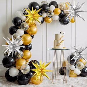 ลูกโป่งดาวสีเงินและสีทอง <span class=keywords><strong>6</strong></span> ลูก ขนาด 22/27 นิ้ว ลูกโป่งฟอยล์ปลายแหลมแบบระเบิด เหมาะสำหรับงานปาร์ตี้วันพ่อ - Product Image 4